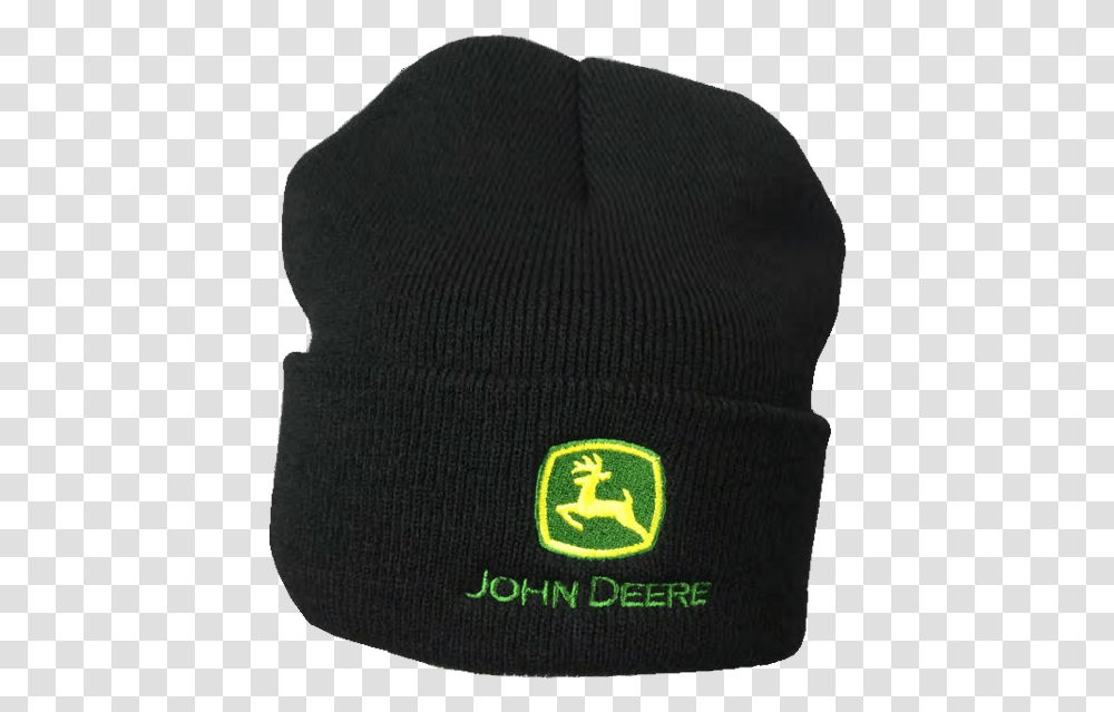 John Deere Knit Beanie Black John Deere, Clothing, Apparel, Cap, Hat Transparent Png