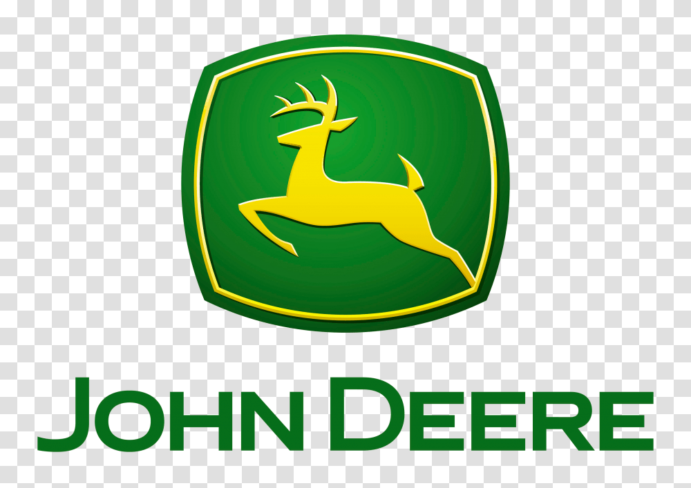 John Deere Logo Image, Trademark, Outdoors, Animal Transparent Png