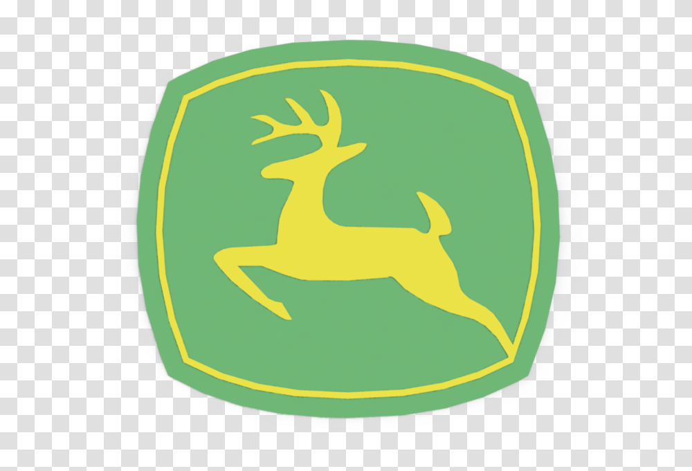 John Deere Logo John Deere Classic Logo, Symbol, Label, Text, Animal Transparent Png