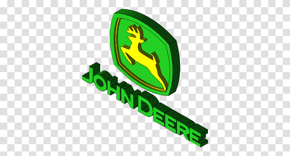 John Deere Logo John Deere Logo 3d, Symbol, Animal, Text, Mammal Transparent Png