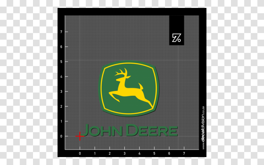 John Deere Logo Sticker, Number, Screen Transparent Png