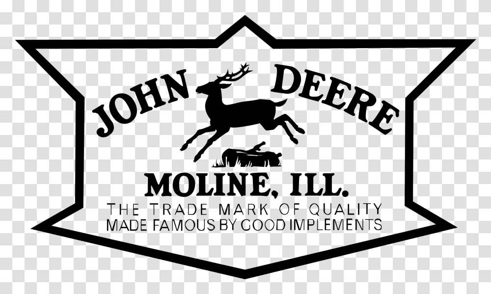 John Deere Moline Logo John Deere Logo, Gray Transparent Png