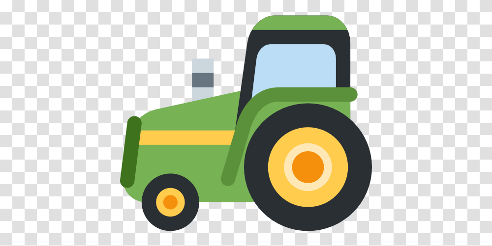 John Deere Tractor Emoji Agriculture Farm Tractor Tractor Emoji, Vehicle, Transportation, Lawn Mower, Tool Transparent Png