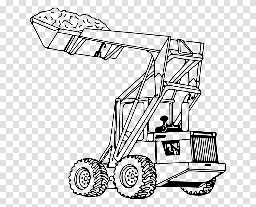 John Deere Tractor Loader Coloring Book Heavy Machinery Free, Gray, World Of Warcraft Transparent Png