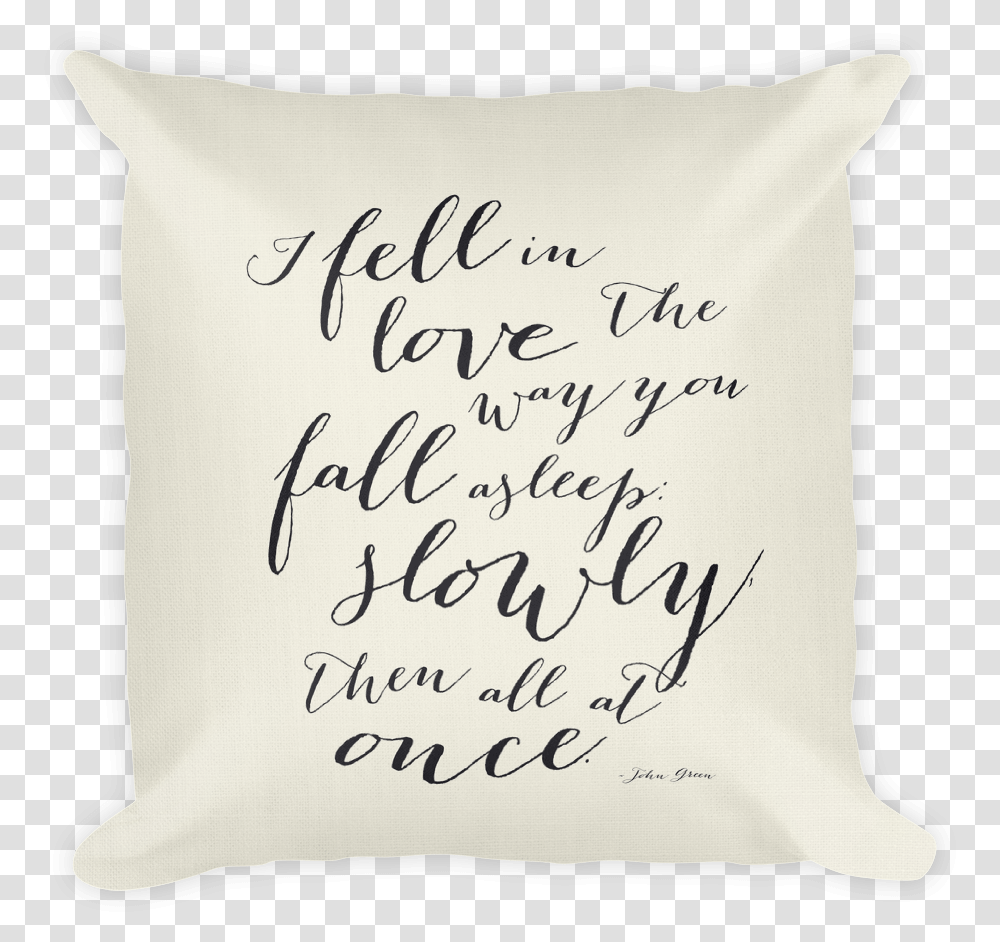 John Green Quote From Fault In Our Stars Throw Pillow Bella Rosa Boutique, Cushion Transparent Png