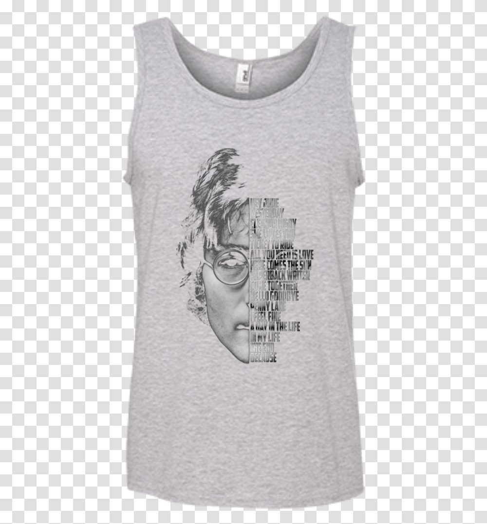 John Lennon 100 Ringspun Cotton Tank Top Pawtriotic, Apparel, Sleeve, T-Shirt Transparent Png