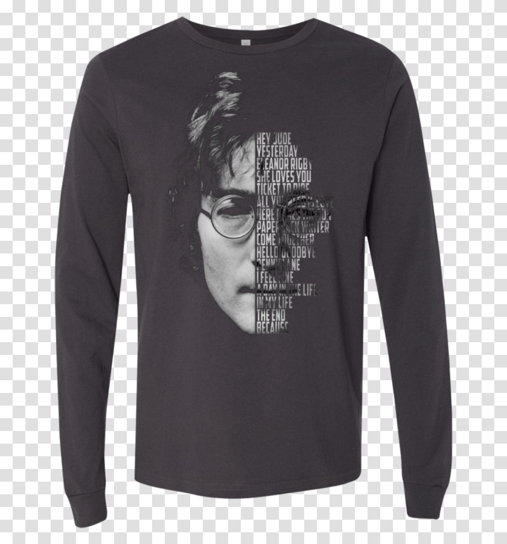 John Lennon 3501 Men's Jersey Ls T Shirt T Shirt, Sleeve, Apparel, Long Sleeve Transparent Png