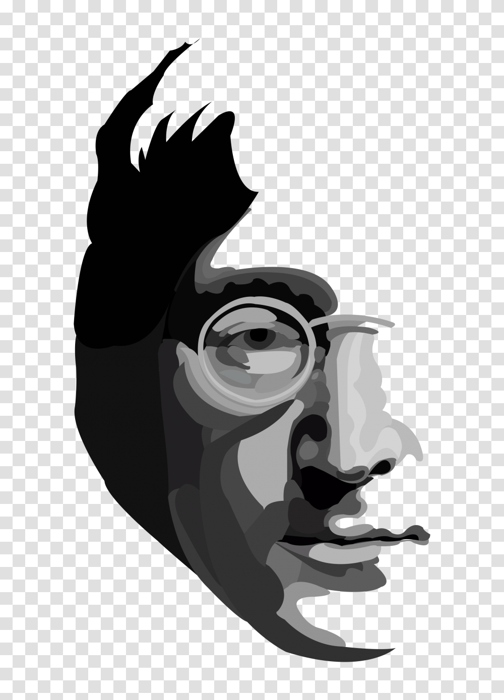 John Lennon Inspired, Head, Face, Poster, Advertisement Transparent Png