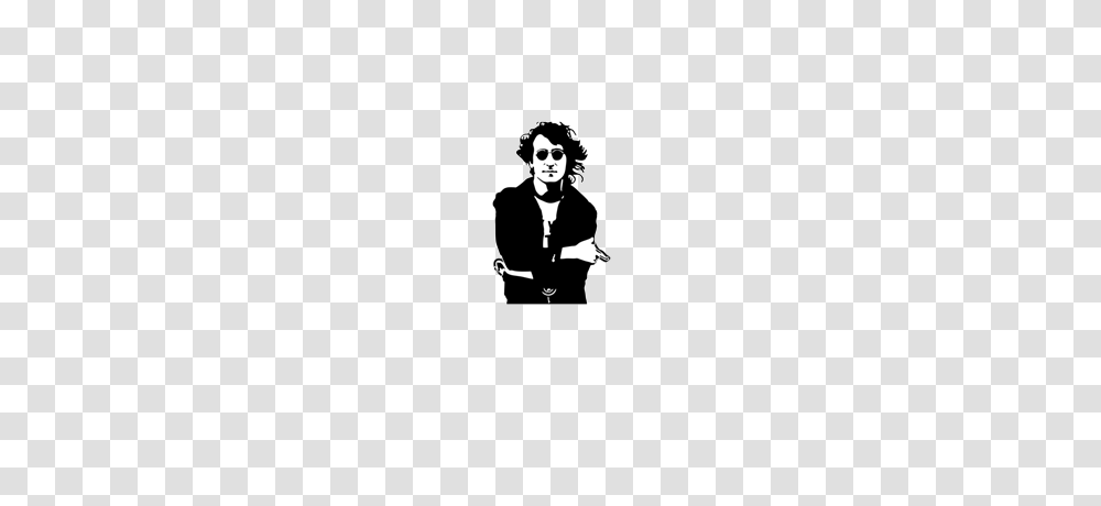 John Lennon Portrait, Stencil, Person, Human, Sunglasses Transparent Png