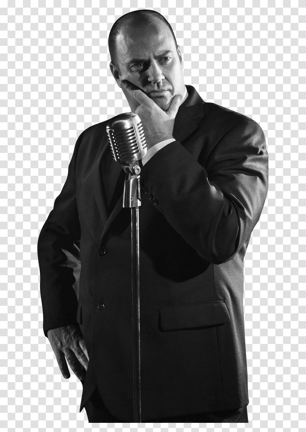 John Ludy Puleo Singing, Person, Coat, Microphone Transparent Png