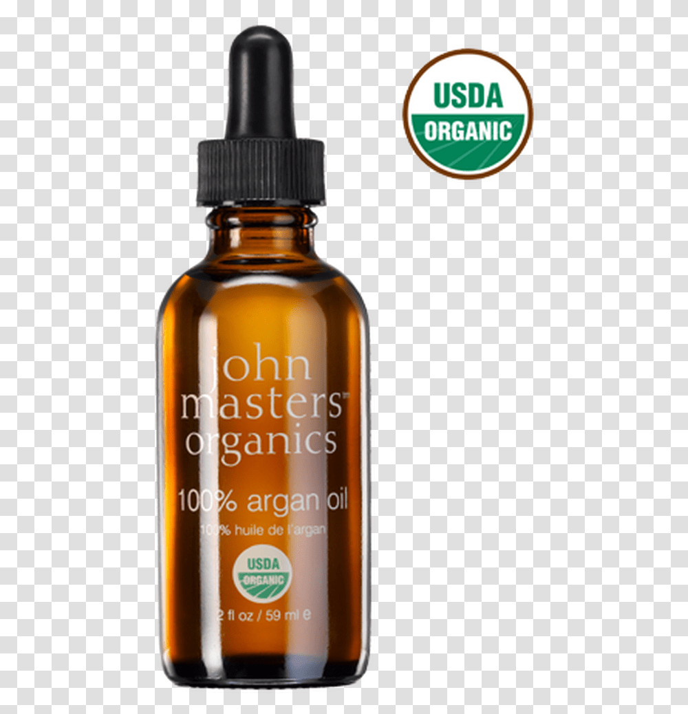 John Masters Organics 100 Argan Oil, Liquor, Alcohol, Beverage, Bottle Transparent Png