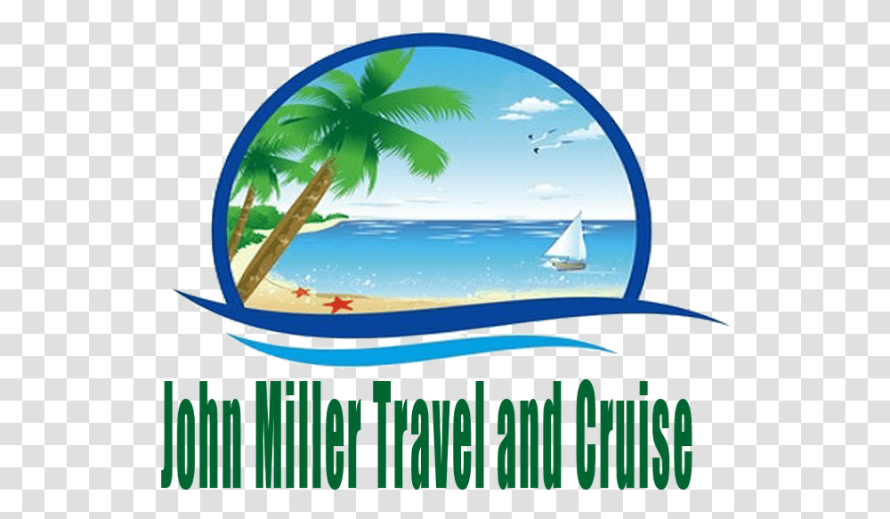 John Millers Cruise And Travel Graphic Design, Tree, Plant, Palm Tree, Water Transparent Png