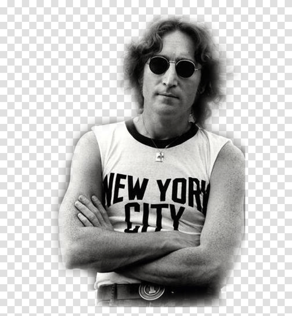 John Photo Johnlennon John Lennon New York City, Sunglasses, Accessories, Person Transparent Png