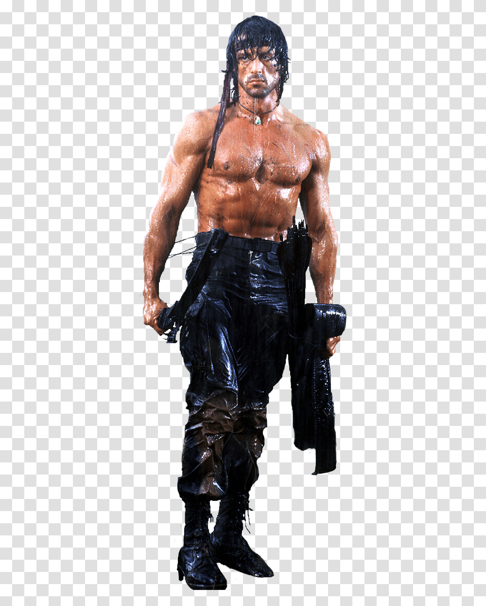John Rambo Sylvester Stallone Rendered Sylvester Stallone Cardboard Cutout, Person, Back, Fashion Transparent Png