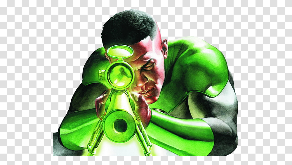 John Stewart Green Lantern Sniper, Goggles, Accessories, Person, Gemstone Transparent Png