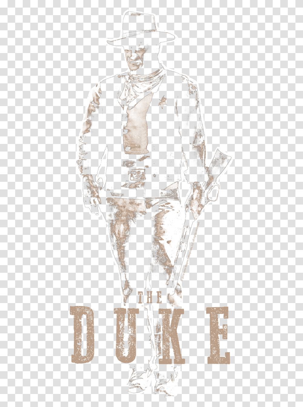 John Wayne The Duke Men's Tank Sketch, Person, Leisure Activities, Sleeve Transparent Png