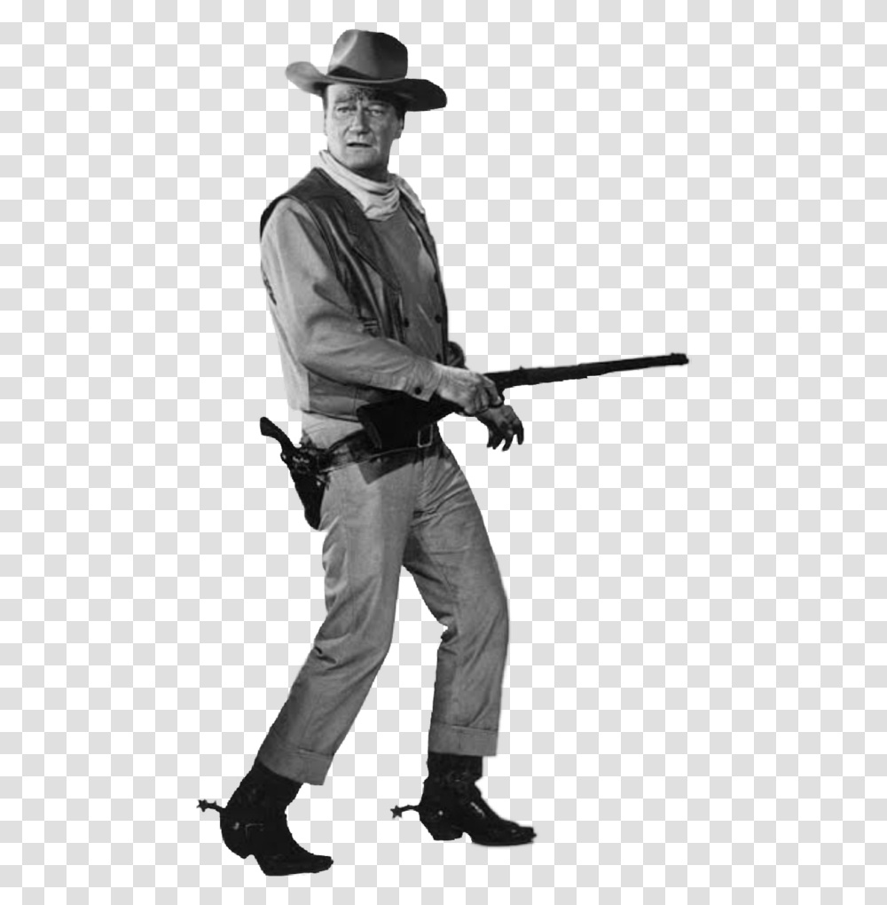 John Wayne Tracymarshall33 Racist Cowboy, Person, Weapon, Gun Transparent Png