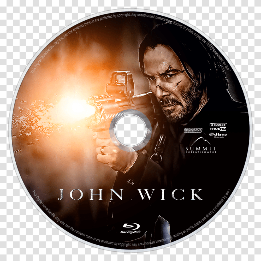 John Wick Bluray Disc Image, Disk, Person, Human, Dvd Transparent Png