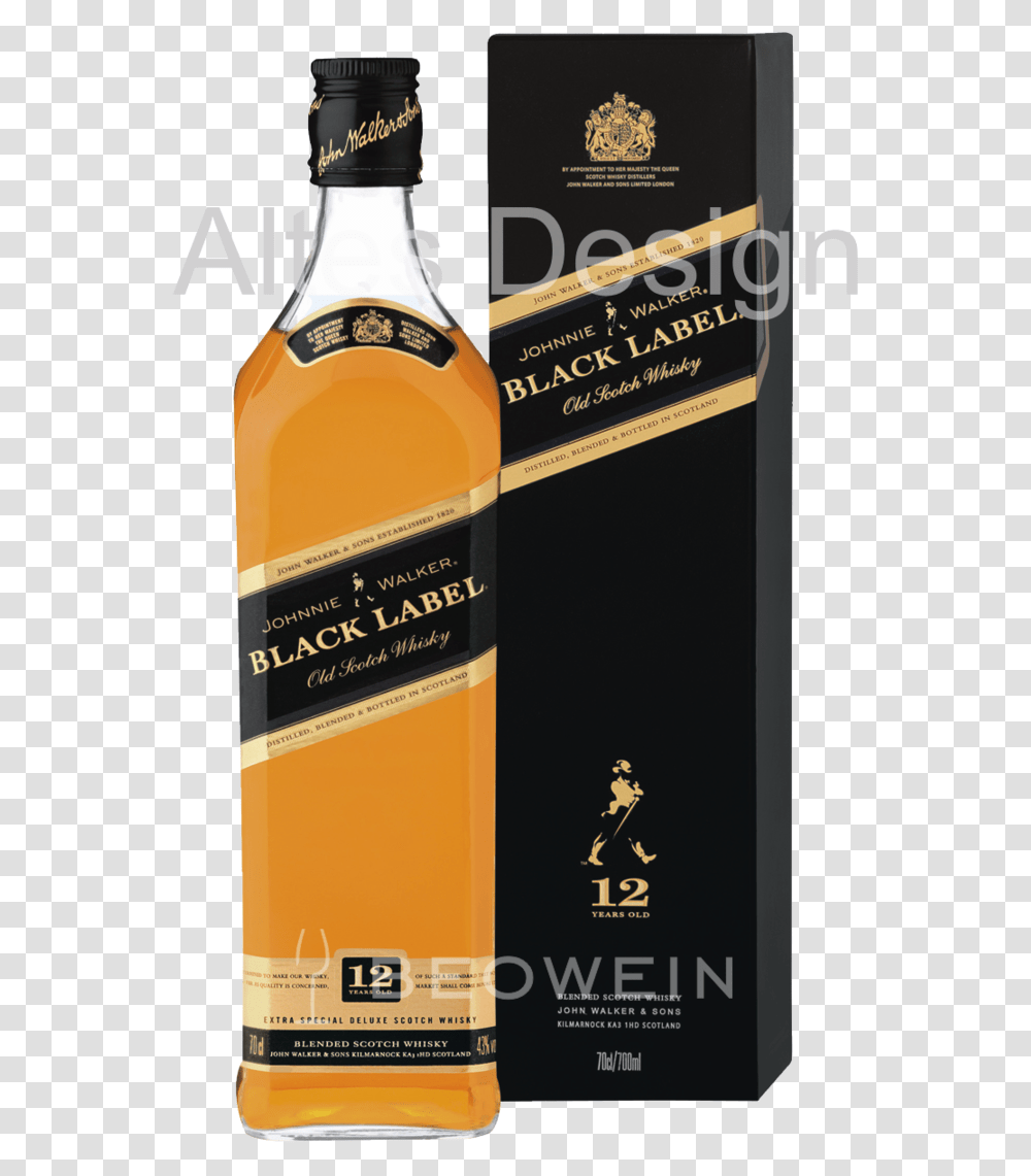 Johnnie Walker Black Label 07 L Johnnie Walker Black Label 2007, Liquor, Alcohol, Beverage, Drink Transparent Png