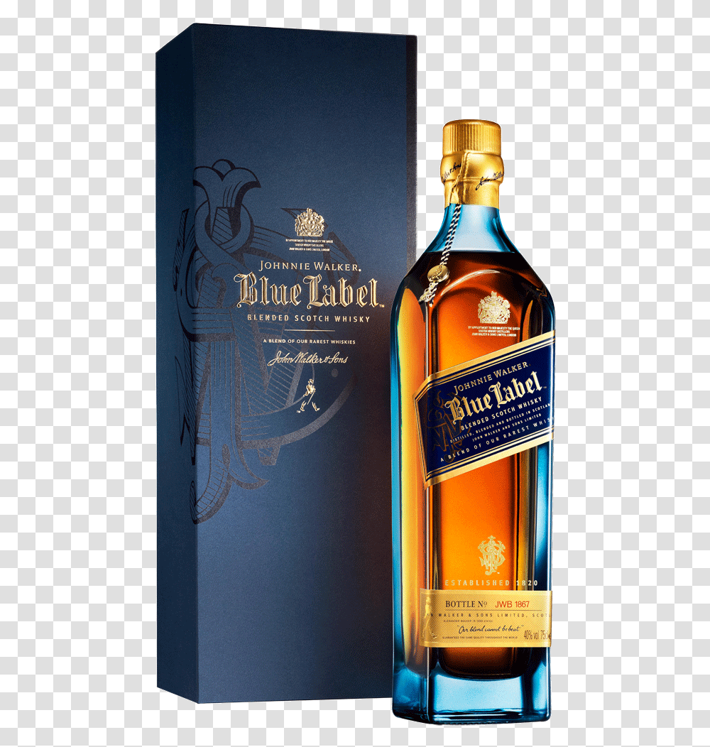 Johnnie Walker Blue Label Blended Scotch Whisky, Liquor, Alcohol, Beverage, Drink Transparent Png