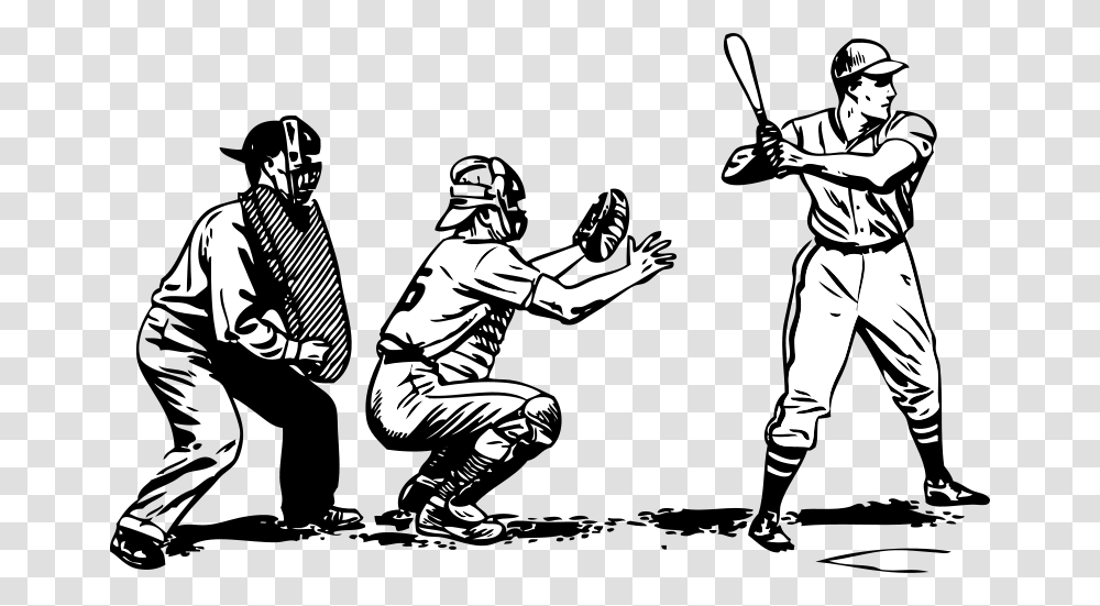 Johnny Automatic Baseball At Bat, Sport, Person, Stencil, Kneeling Transparent Png