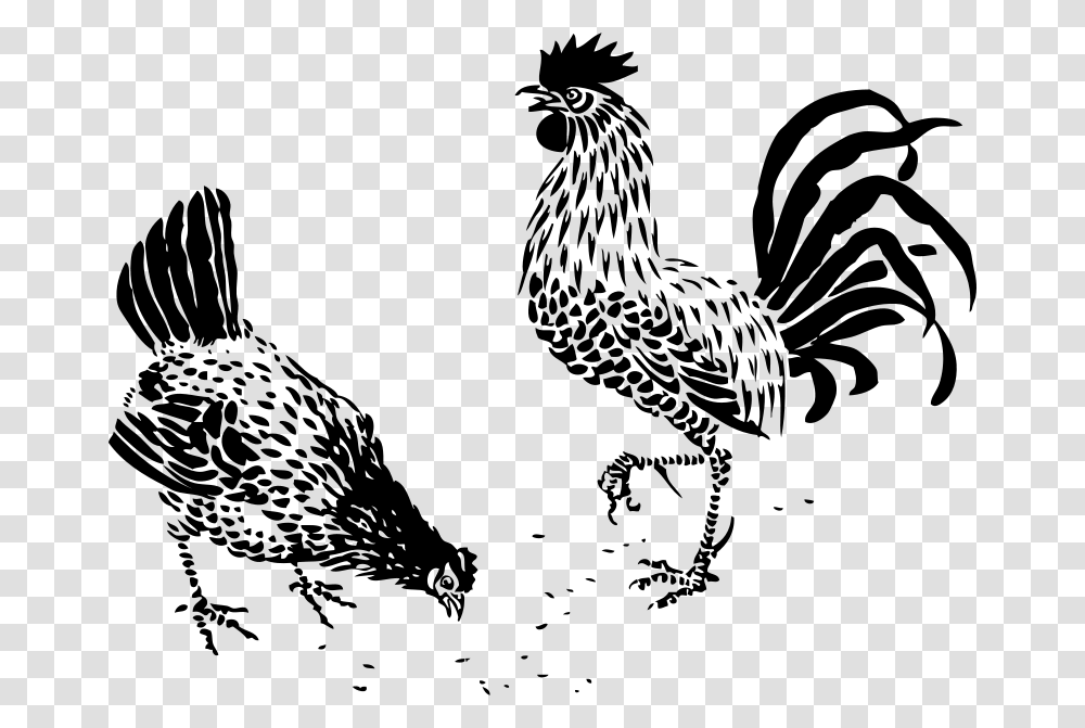 Johnny Automatic Hen And Rooster, Animals, Gray, World Of Warcraft Transparent Png
