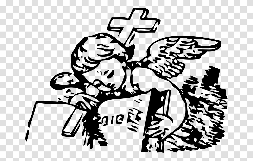 Johnny Automatic Little Angel And Bible, Religion, Gray, World Of Warcraft Transparent Png