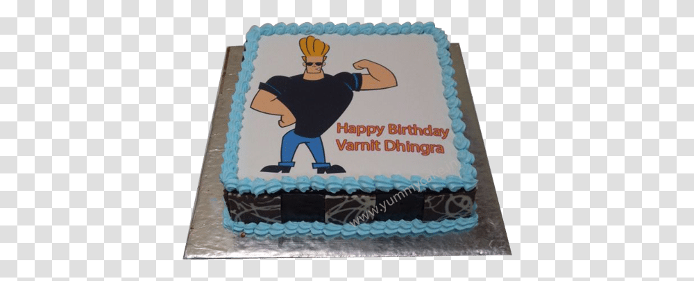 Johnny Bravo Birthday Cake Online Johnny Bravo Cake Design, Dessert, Food, Person, Human Transparent Png