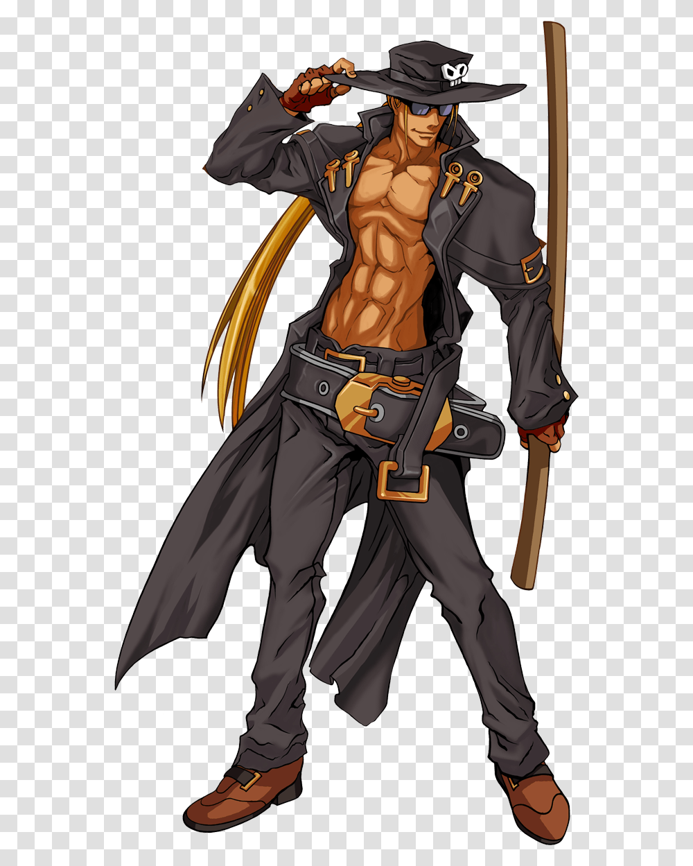 Johnny Bravo Guilty Gear Xx Johnny, Hat, Person, Duel Transparent Png