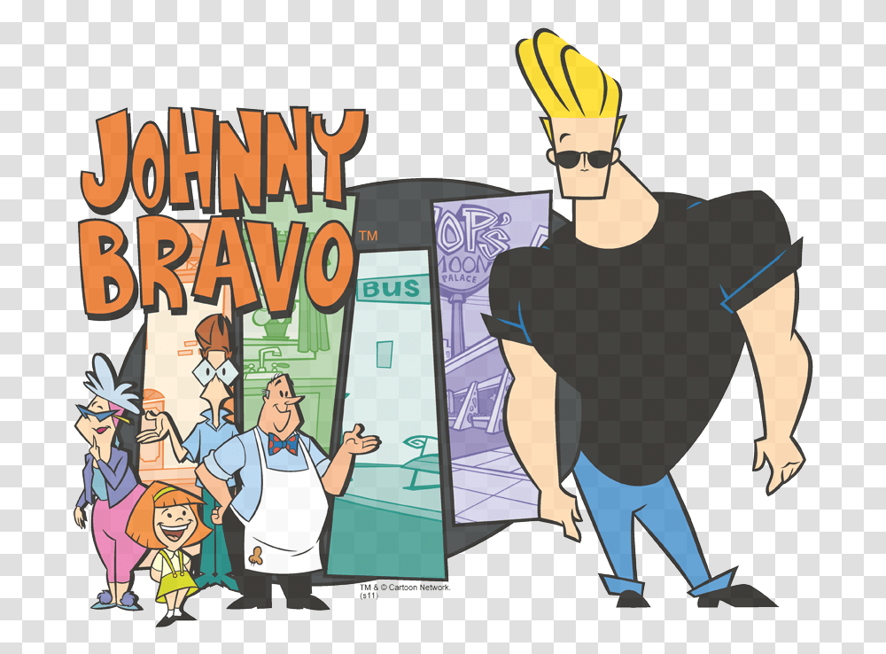 Johnny Bravo Johnny Amp Friends Juniors Premium T Shirt Oh Yeah Johnny Bravo, Person, Comics, Book, Poster Transparent Png