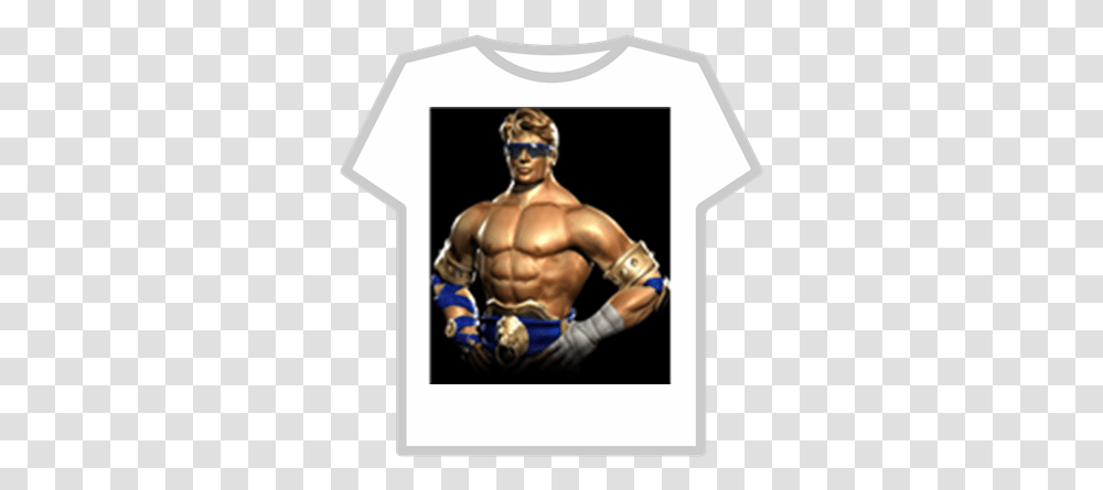 Johnny Cage T Shirt Unicornio Roblox, Clothing, Person, Sunglasses, Sleeve Transparent Png