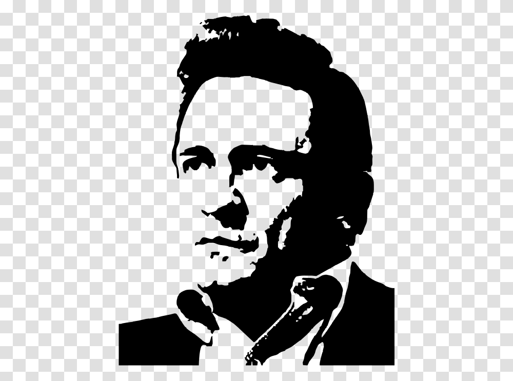 Johnny Cash Johnny Cash Stencil, Face, Portrait, Photography, Outdoors Transparent Png