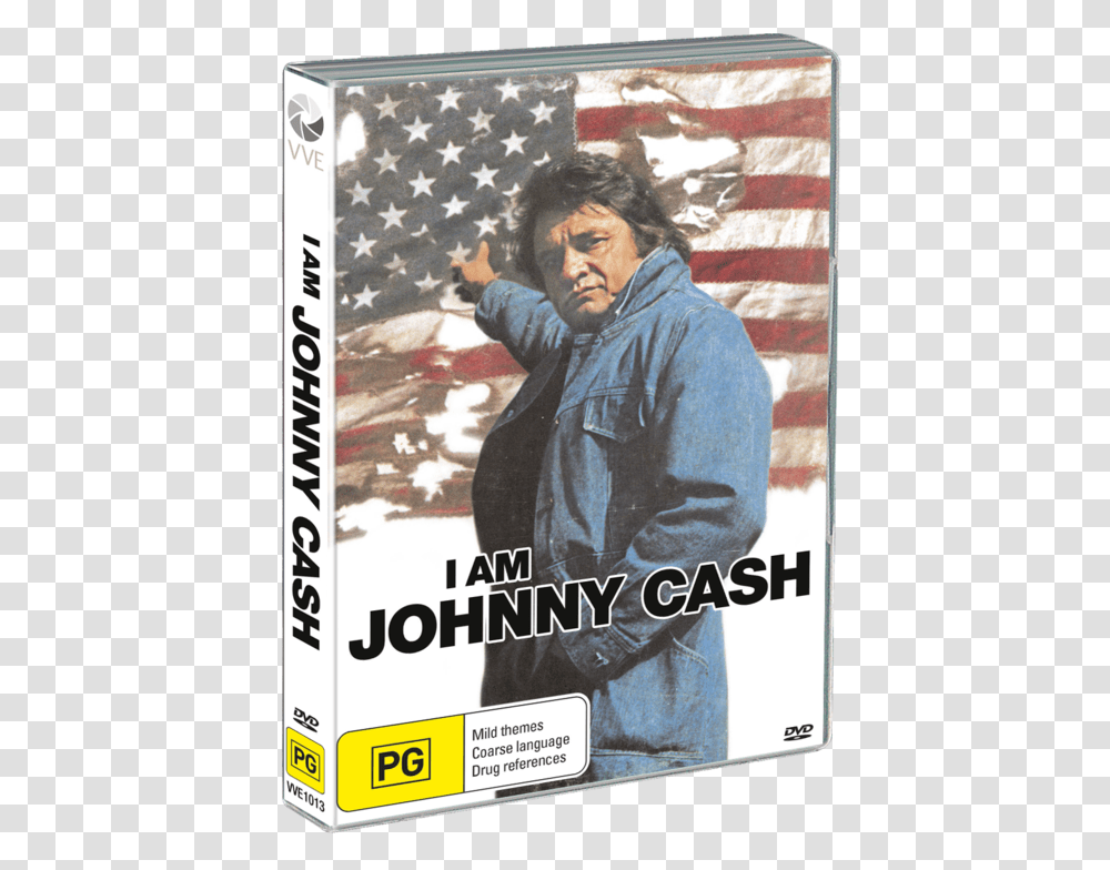 Johnny Cash Ragged Old Flag Album, Poster, Advertisement, Person, Human Transparent Png