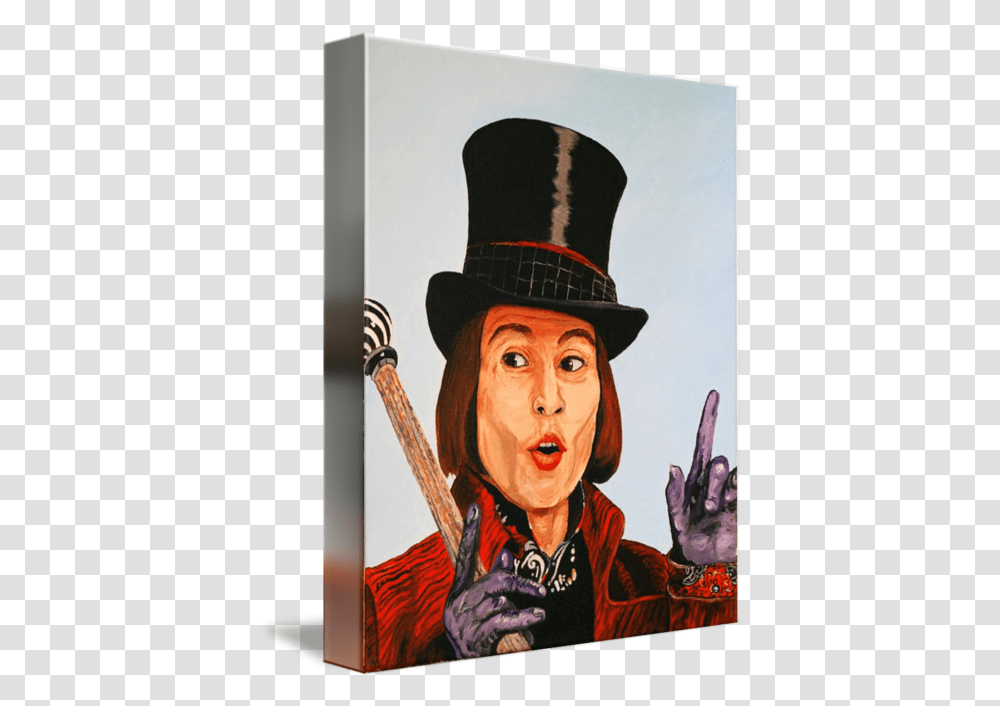 Johnny Depp As Willy Wonka By Dean Manemann Charlie And The Chocolate Factory, Hat, Clothing, Person, Performer Transparent Png