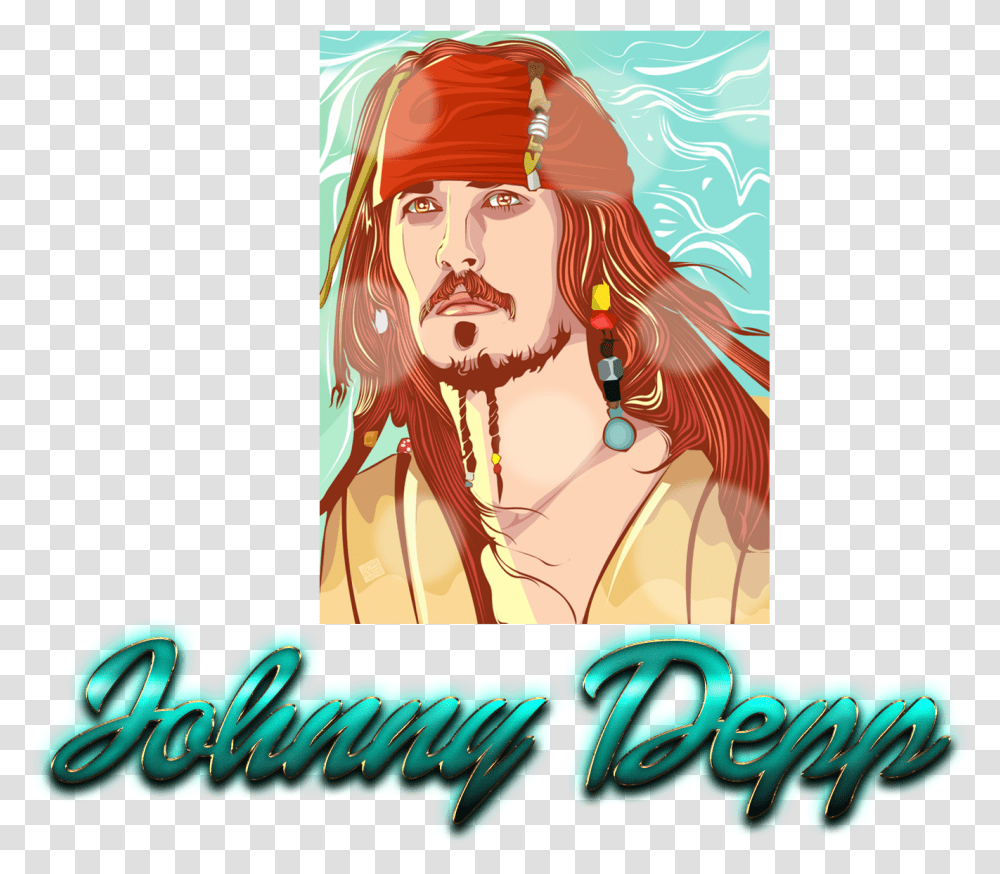 Johnny Depp Free Desktop Background Illustration, Pirate, Advertisement, Poster, Horse Transparent Png