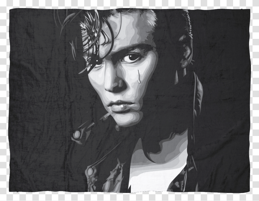 Johnny Depp Immagini Cry Baby, Painting, Person, Face Transparent Png