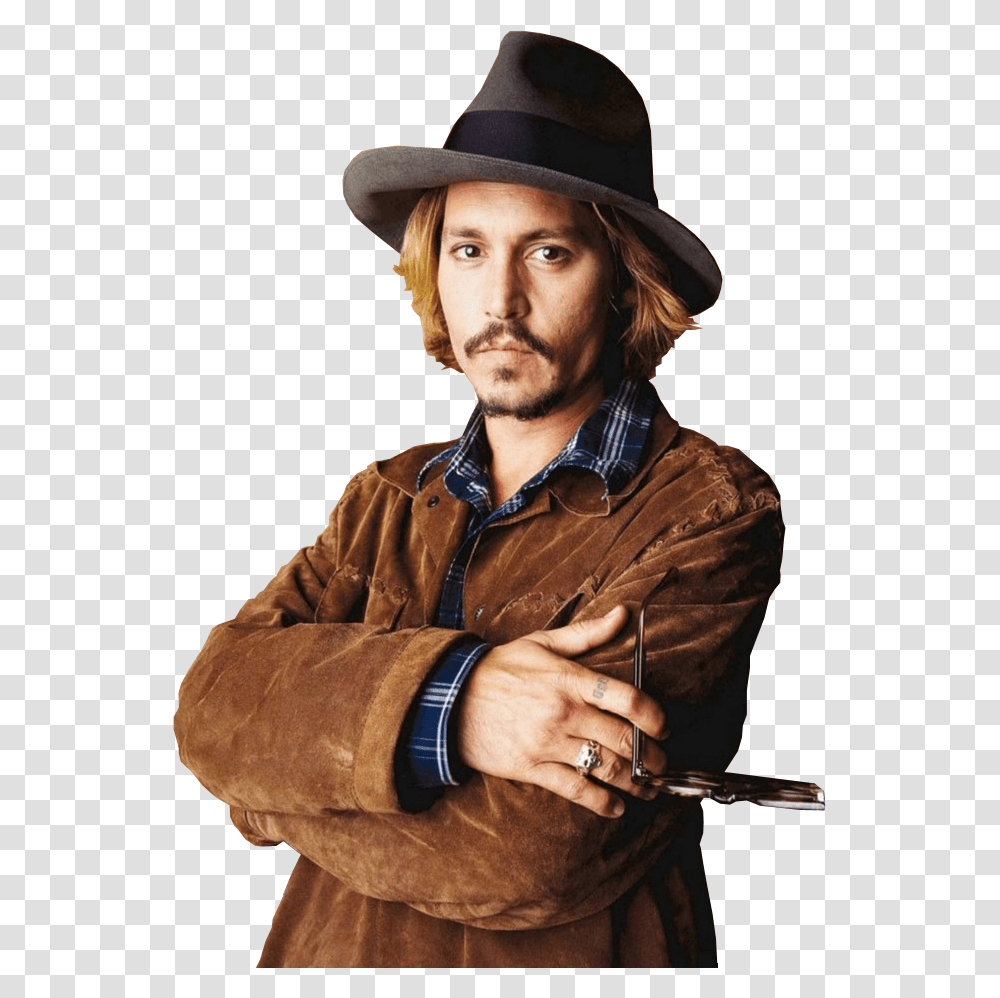 Johnny Depp, Person, Hat, Man Transparent Png
