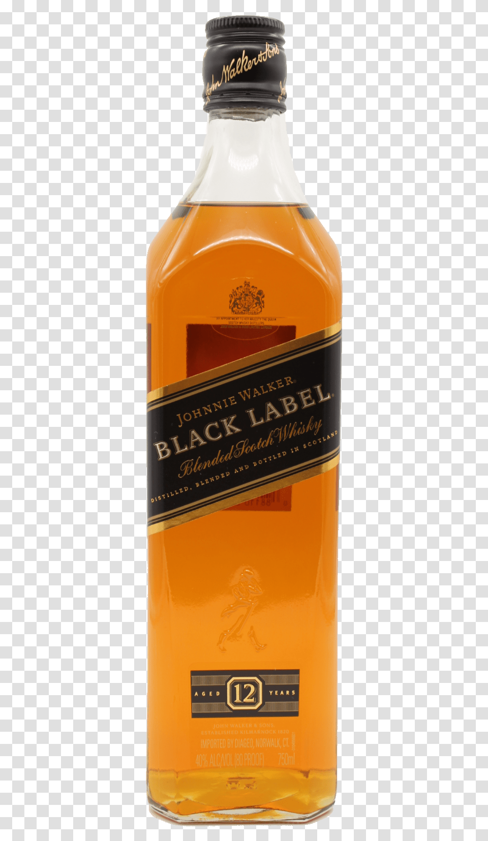 Johnny Walker Logo, Liquor, Alcohol, Beverage, Drink Transparent Png