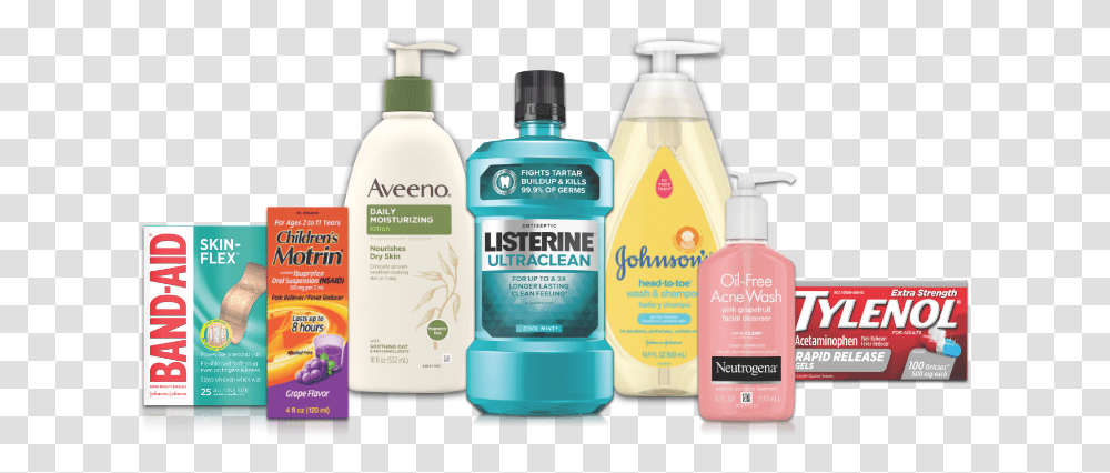 Johnson And Johnson Chose To Start Healthy, Bottle, Cosmetics, Label Transparent Png