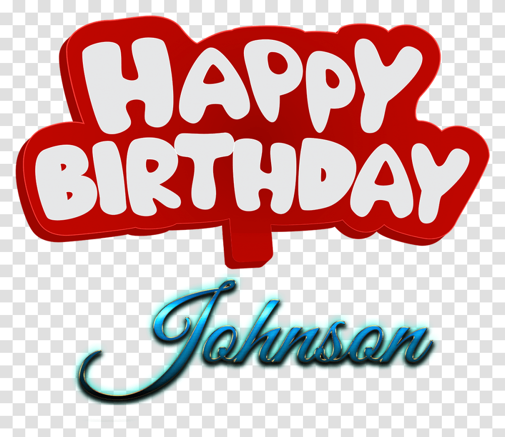 Johnson Happy Birthday Name Logo Happy Birthday To You Haider, Label, Alphabet Transparent Png