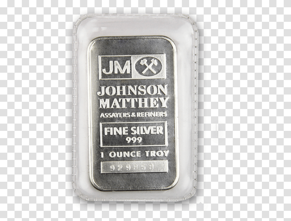 Johnson Matthey Silver BarTitle 1 Oz Silver, Mobile Phone, Electronics, Cell Phone, Bottle Transparent Png