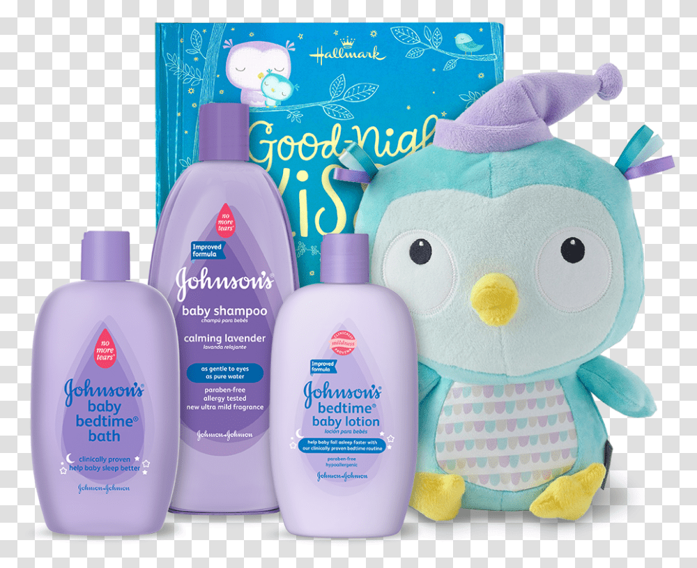 Johnson S Bedtime Good Night Kisses Baby Gift Set Johnson's Baby, Bottle, Lotion, Cosmetics, Toy Transparent Png