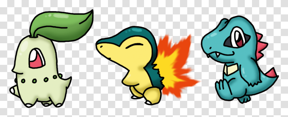 Johto Starters Kanto And Johto Starters, Fire, Flame, Animal, Bird Transparent Png
