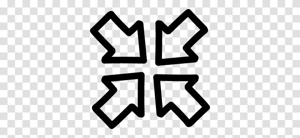 Join Of Four Arrows Hand Drawn Outlines Free Vectors Logos, Gray, World Of Warcraft Transparent Png