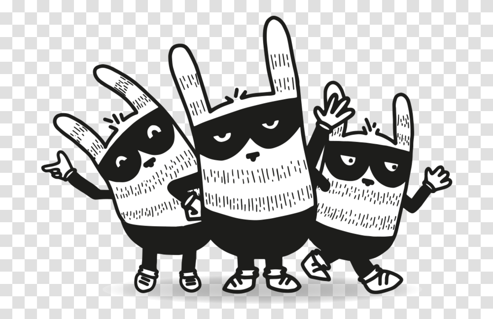 Join Our Gang Little Bandits Cartoon, Label, Text, Sticker, Stencil Transparent Png