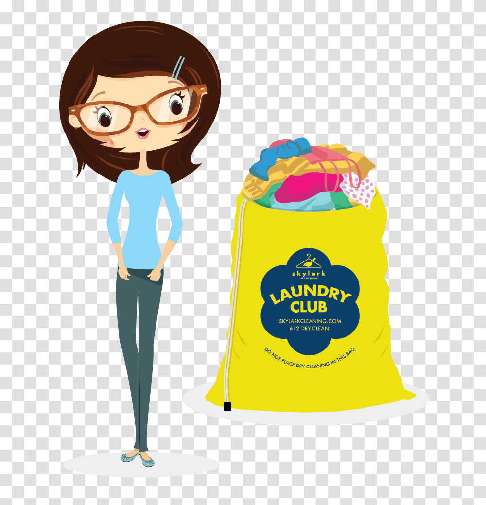 Join The Skylark Laundry Club, Bag, Person, Sack Transparent Png