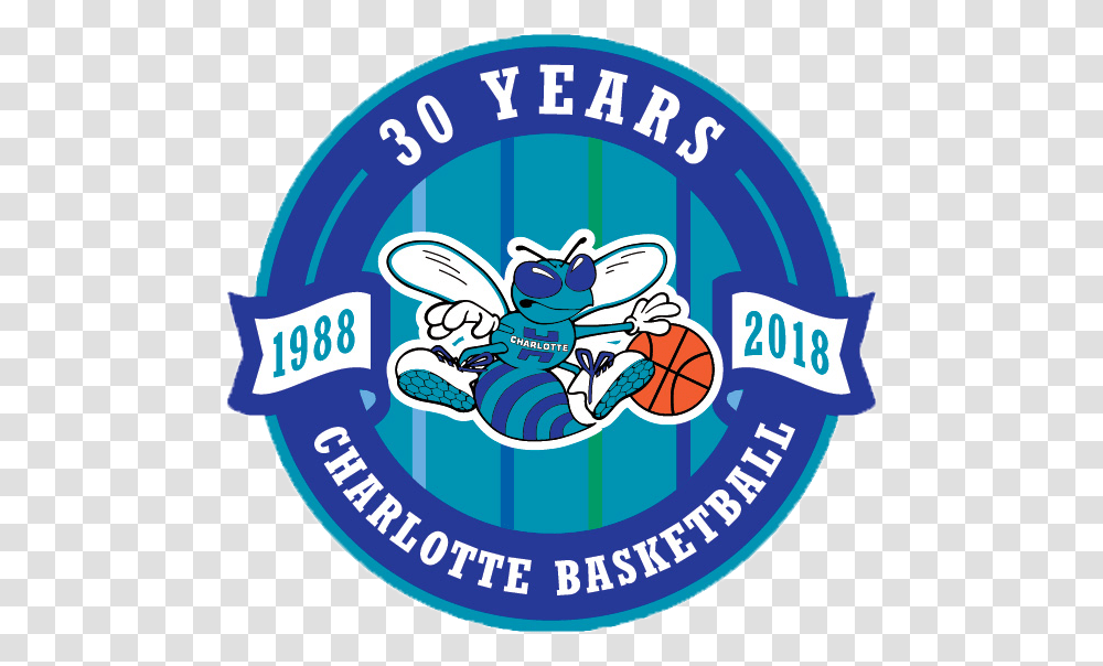 Join Us As The Hornets Take On The Washington Wizards Charlotte Hornets 30th Anniversary, Label, Logo Transparent Png