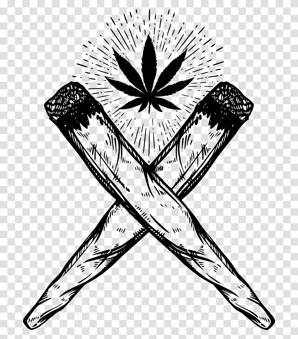 Joint Drawing Cannabis Smoking Marijuana Drawings, Stencil, Portrait, Face Transparent Png