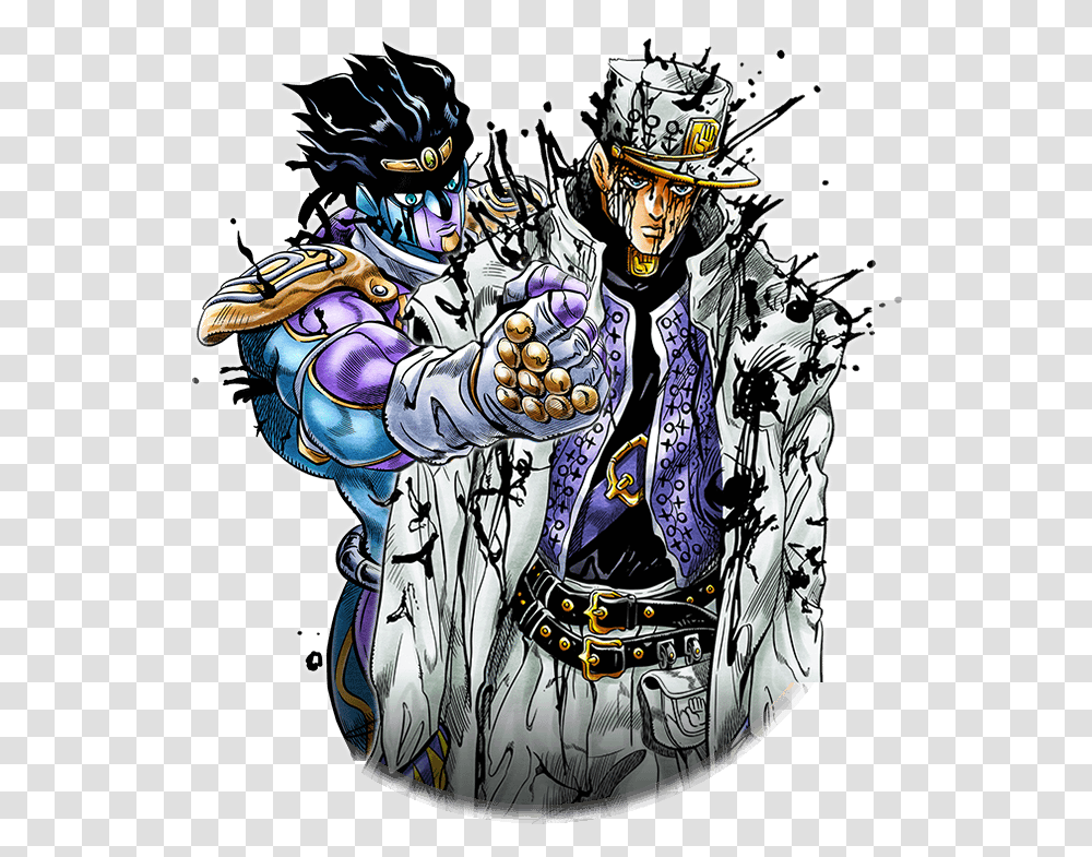 Jojo Bizarre Bizzare Adventure Part 4 Jotaro Art, Hand, Person, Graphics, Comics Transparent Png