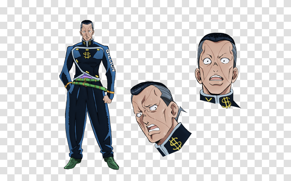 Jojo Drawing Animated & Clipart Free Bizarre Adventure Okuyasu, Person, Clothing, Costume, Sleeve Transparent Png